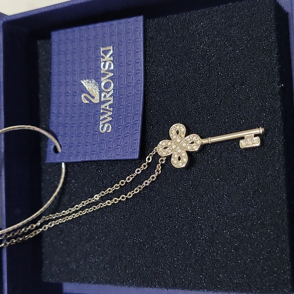 Necklace key pendant, swarovski with box - Picture 2 of 4